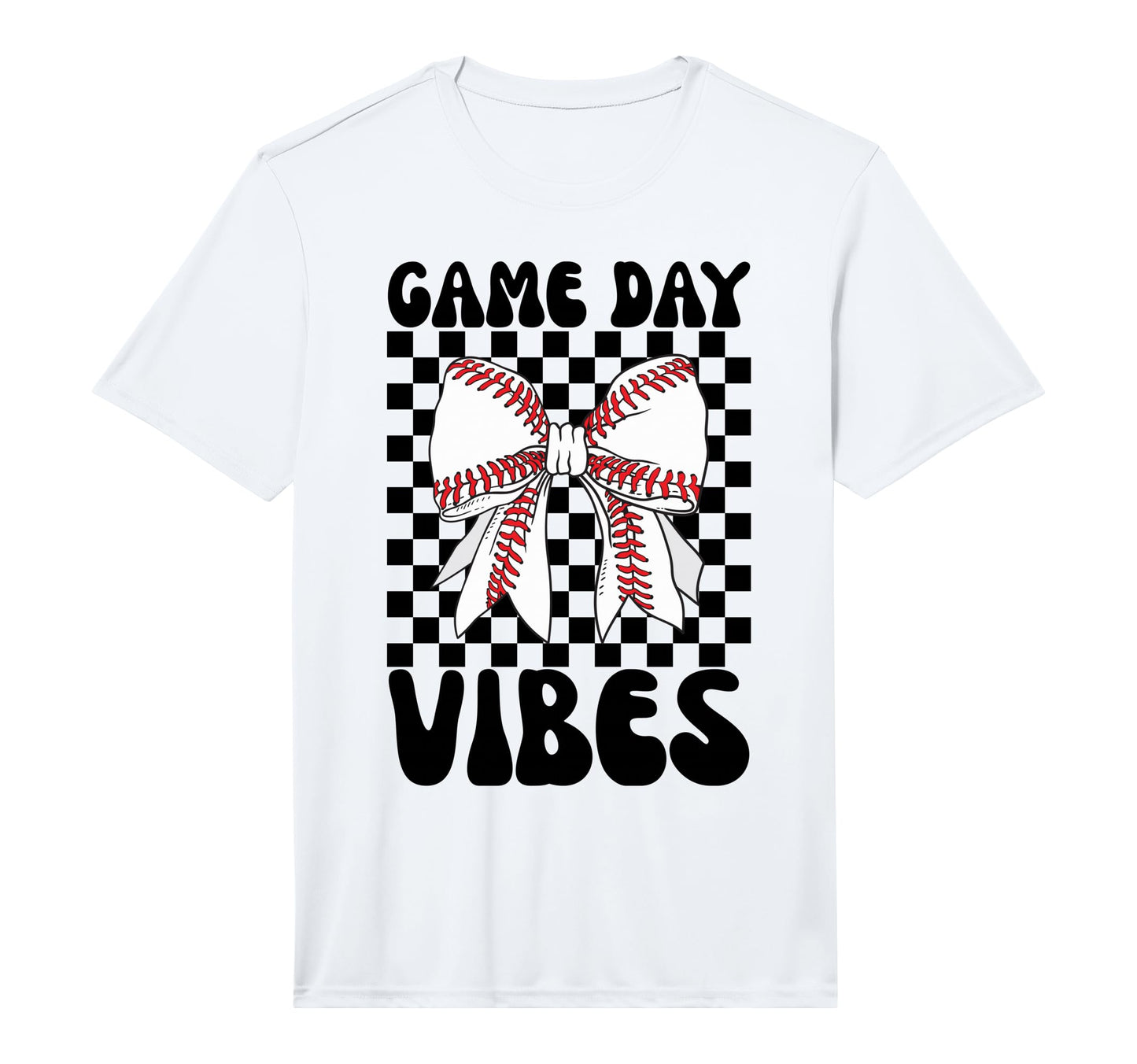 Game Day Vibes Coquette Bow Baseball T-Shirt - Casual Everyday Wear Unisex - T-Shirt, Sweatshirt, Hoodie