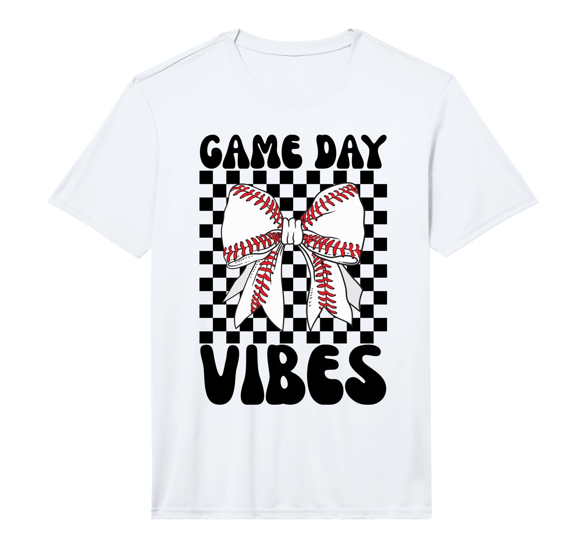 Game Day Vibes Coquette Bow Baseball T-Shirt - Casual Everyday Wear Unisex - T-Shirt, Sweatshirt, Hoodie