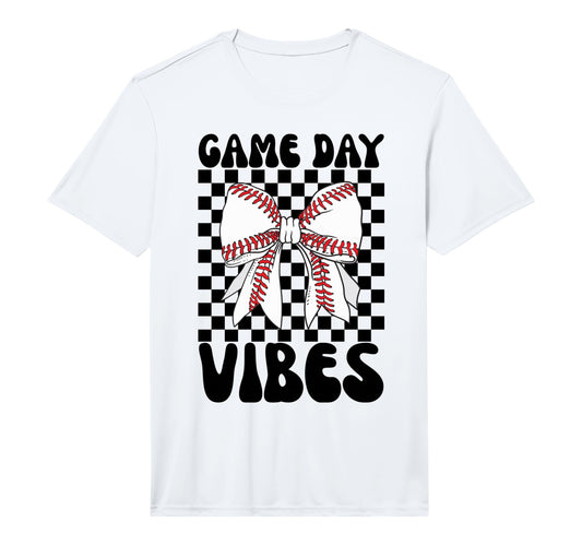 Game Day Vibes Coquette Bow Baseball T-Shirt - Casual Everyday Wear Unisex - T-Shirt, Sweatshirt, Hoodie