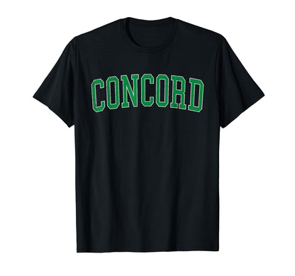 Concord Mo Distressed Green Varsity T-Shirt - Aesthetic Graphic Unisex - T-Shirt, Sweatshirt, Hoodie