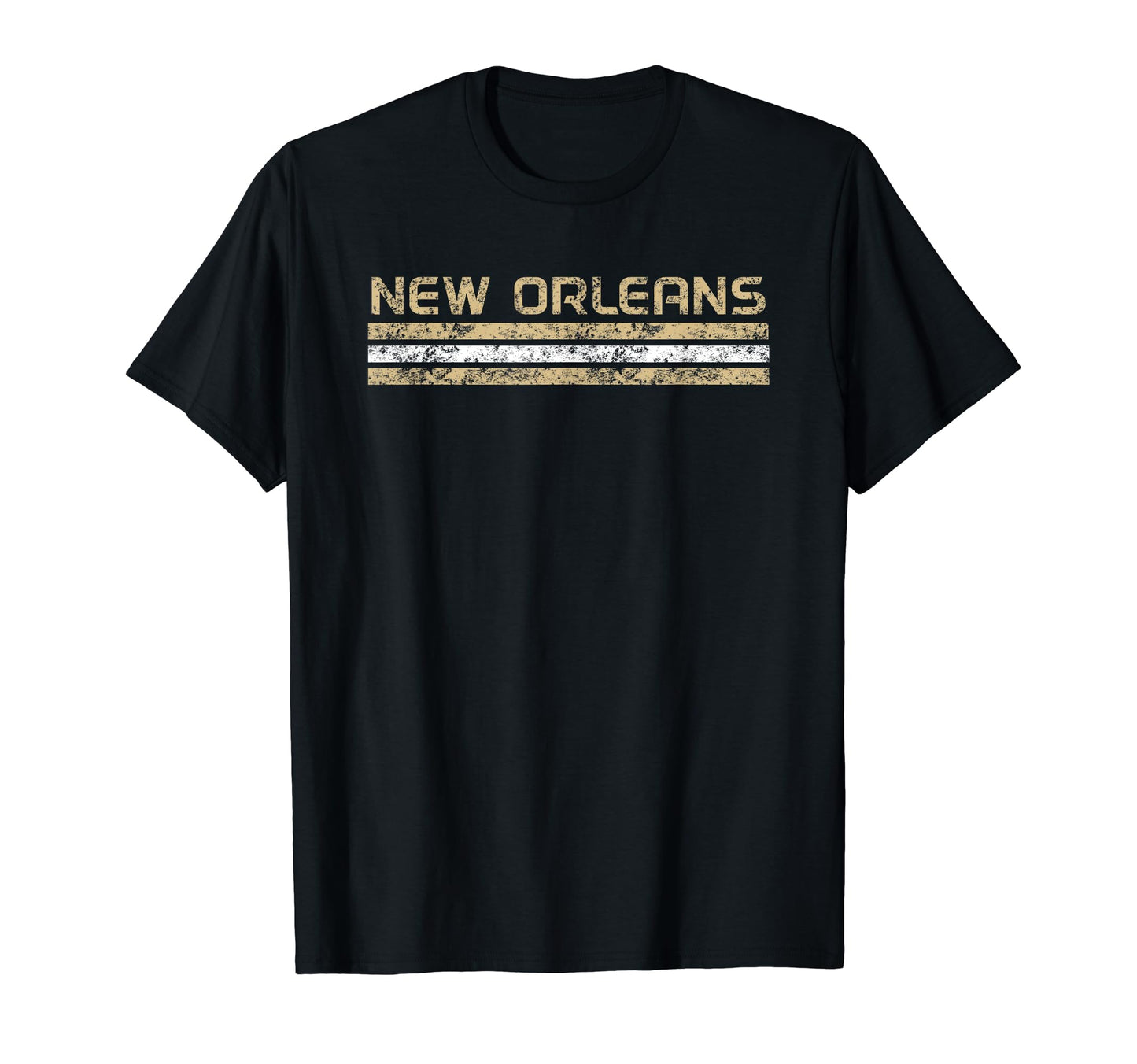 New Orleans Louisiana Weathered Stripe T-Shirt - Minimalist Print Unisex - T-Shirt, Sweatshirt, Hoodie
