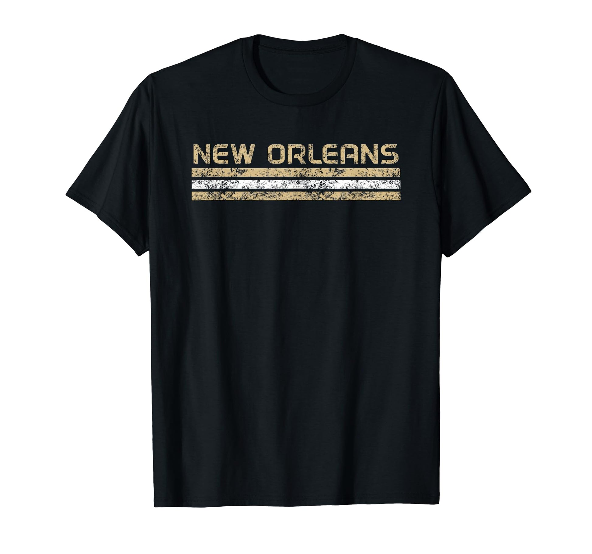 New Orleans Louisiana Weathered Stripe T-Shirt - Minimalist Print Unisex - T-Shirt, Sweatshirt, Hoodie