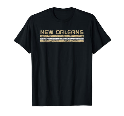 New Orleans Louisiana Weathered Stripe T-Shirt - Minimalist Print Unisex - T-Shirt, Sweatshirt, Hoodie