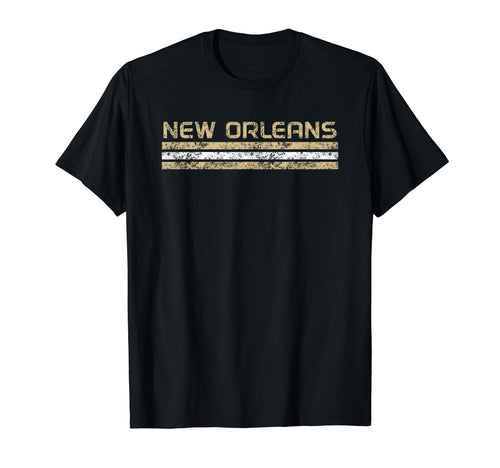 New Orleans Louisiana Weathered Stripe T-Shirt - Minimalist Print Unisex - T-Shirt, Sweatshirt, Hoodie