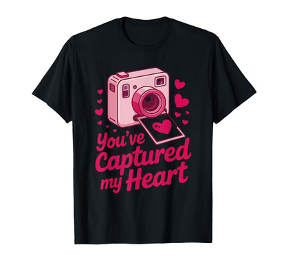Youve Captured My Heart Camera Instant T-Shirt - Graphic Print Unisex - T-Shirt, Sweatshirt, Hoodie