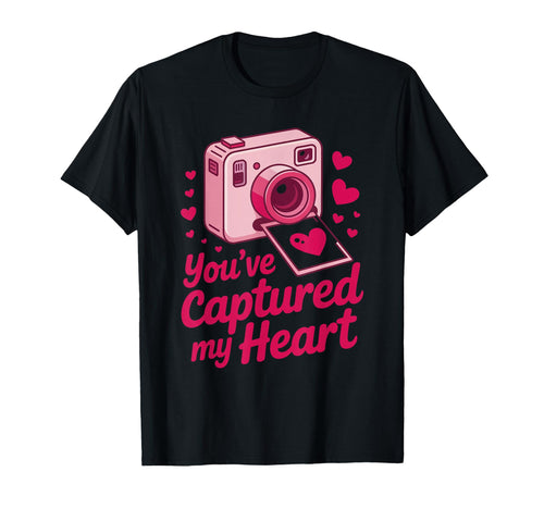 Youve Captured My Heart Camera Instant T-Shirt - Graphic Print Unisex - T-Shirt, Sweatshirt, Hoodie