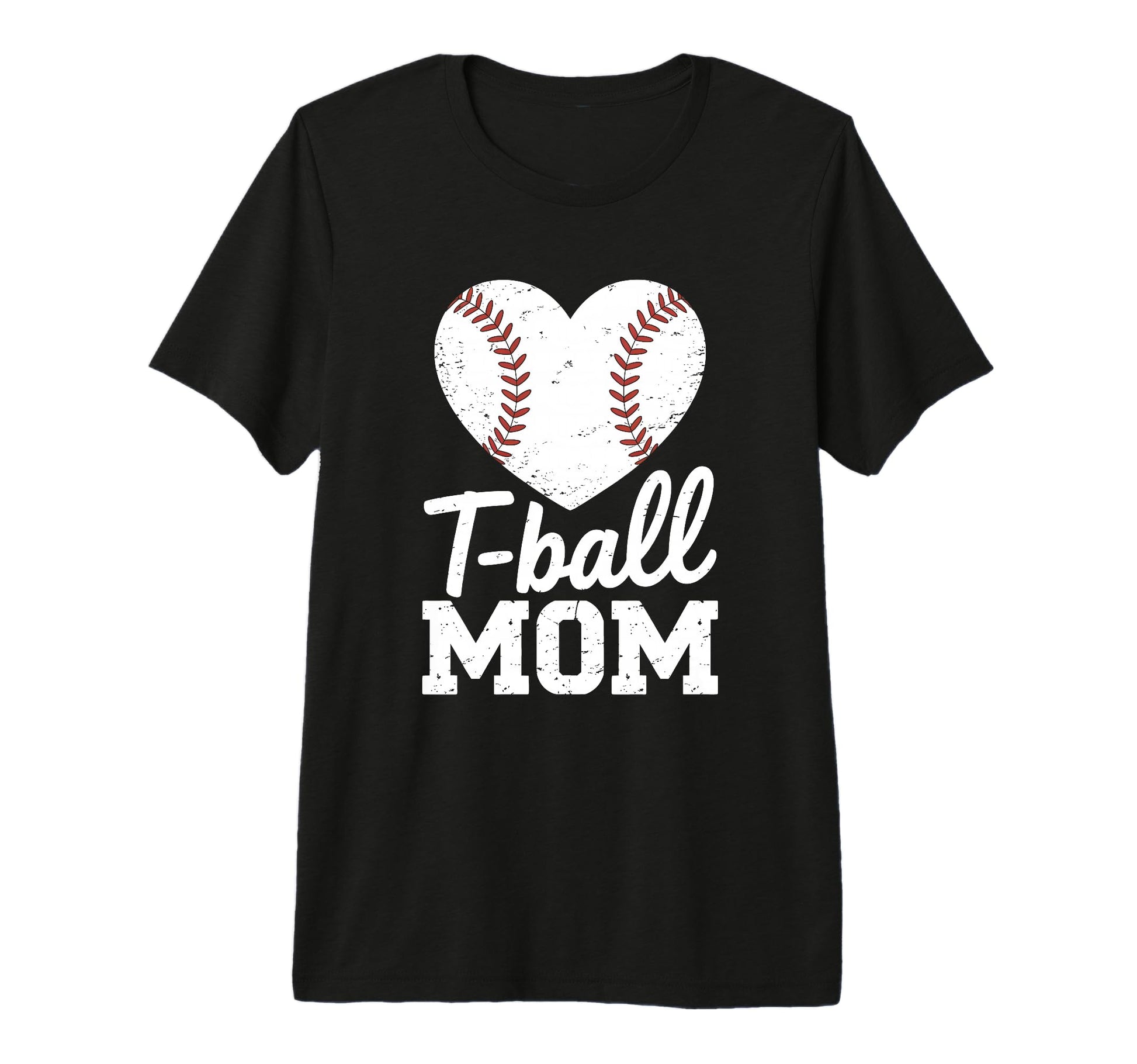 T Ball Mom Baseball Heart Funny Ball T-Shirt - Trendy Graphic Men Women - T-Shirt, Sweatshirt, Hoodie