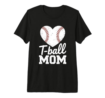 T Ball Mom Baseball Heart Funny Ball T-Shirt - Trendy Graphic Men Women - T-Shirt, Sweatshirt, Hoodie
