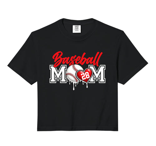 Personalized Proud Mom Jersey Number Sweatshirt - Custom Art Print Unisex - T-Shirt, Sweatshirt, Hoodie