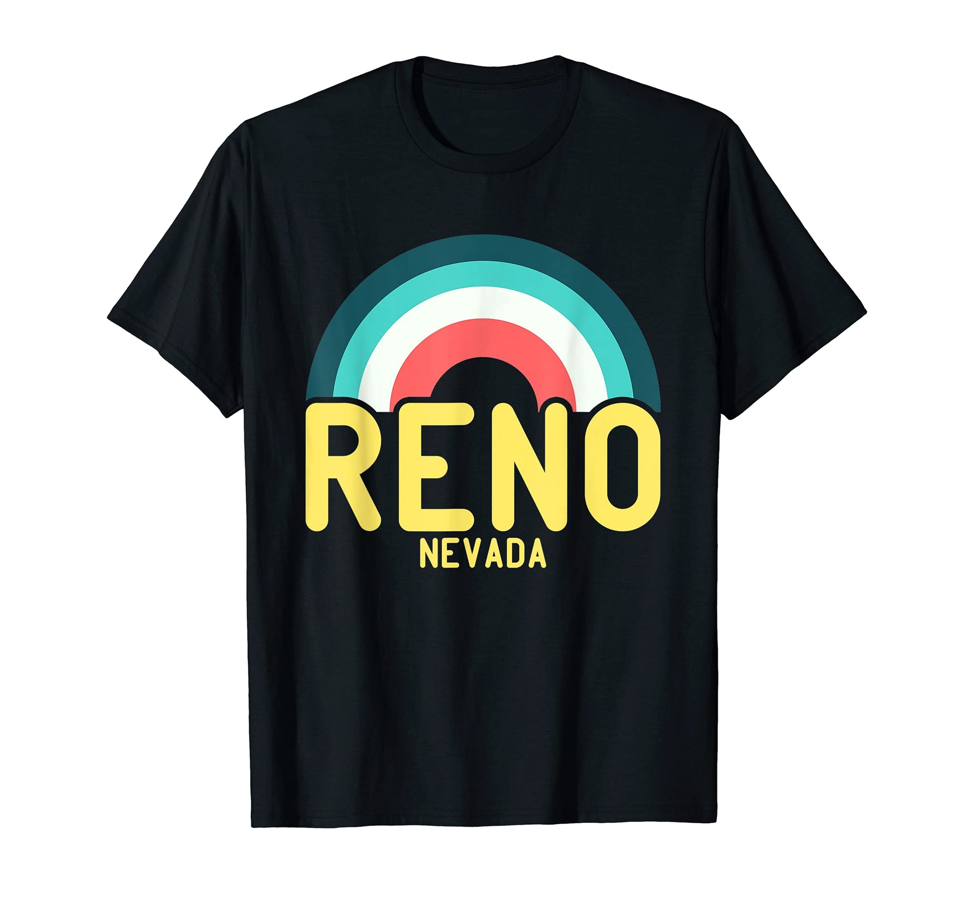 Reno Nevada Rainbow T-Shirt - Graphic Print Men Women - T-Shirt, Sweatshirt, Hoodie