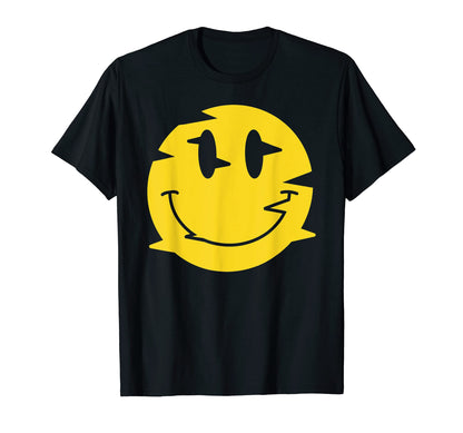Distorted Glitch Smile Funny Smiling T-Shirt - Trendy Graphic for Adults - T-Shirt, Sweatshirt, Hoodie