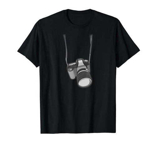 Funny Photographer Costume Camera T-Shirt - Fun Novelty Design for Adults - T-Shirt, Sweatshirt, Hoodie