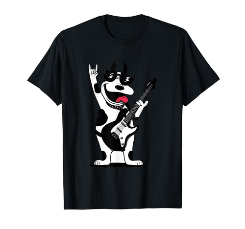 Rock Dog Guitar Player Funny Pet T-Shirt - Streetwear Style Men Women - T-Shirt, Sweatshirt, Hoodie