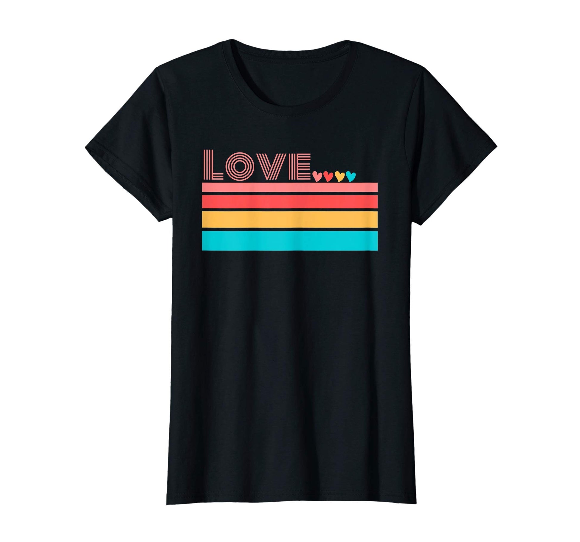 Valentine Love Rainbow T-Shirt - Trendy Graphic Unisex - T-Shirt, Sweatshirt, Hoodie