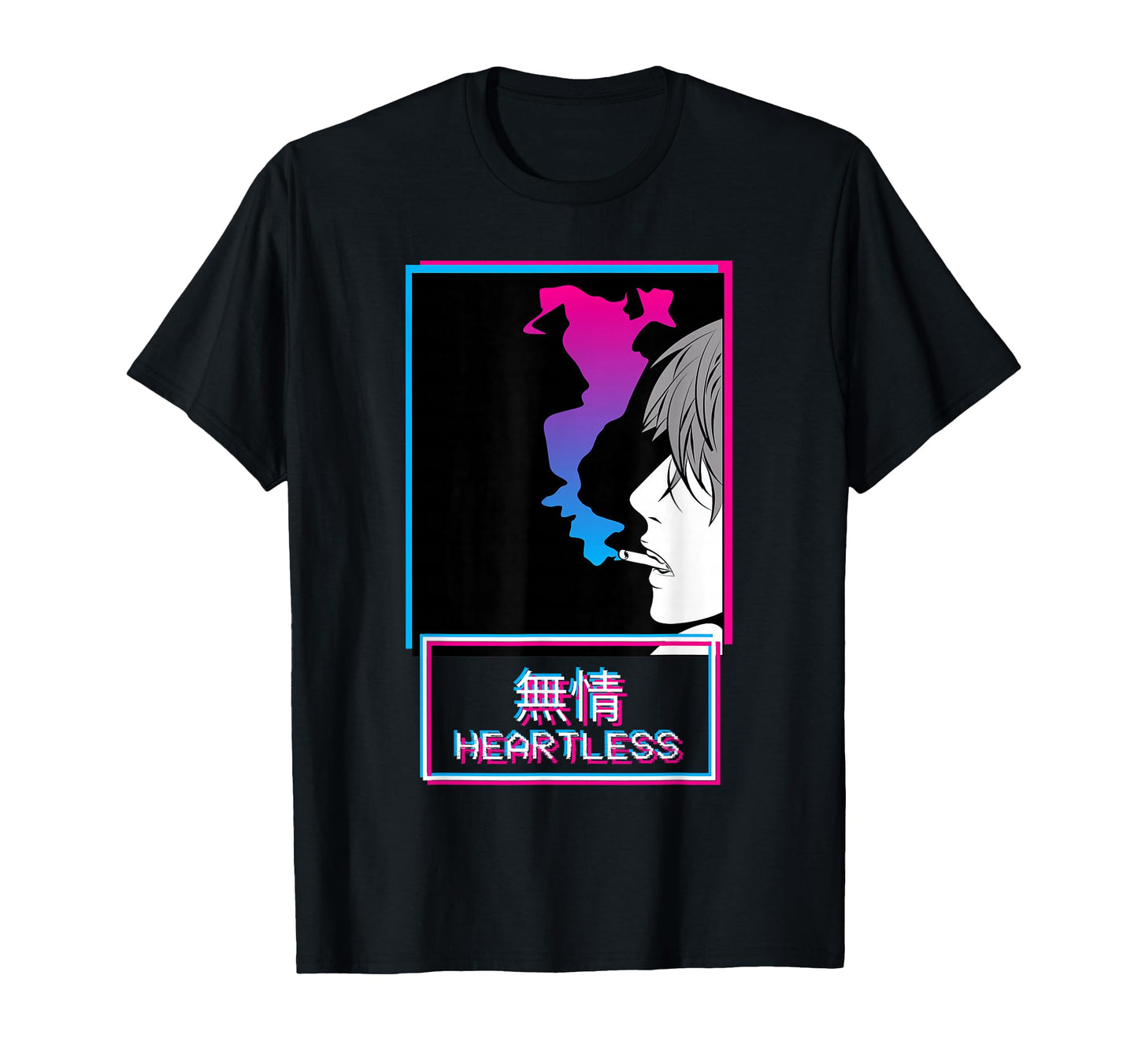 Heartless Anti Social Anime Japanese T-Shirt - Minimalist Print for Adults - T-Shirt, Sweatshirt, Hoodie