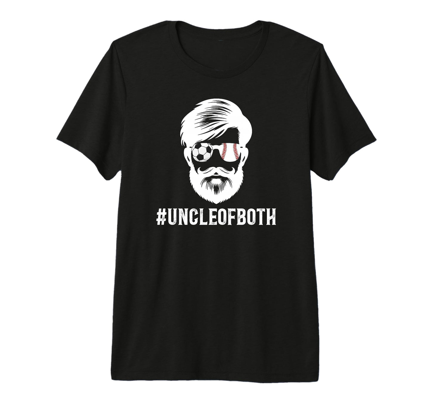 Mens Uncle Both Baseball Soccer Uncle T-Shirt - Unique Graphic Men Women - T-Shirt, Sweatshirt, Hoodie