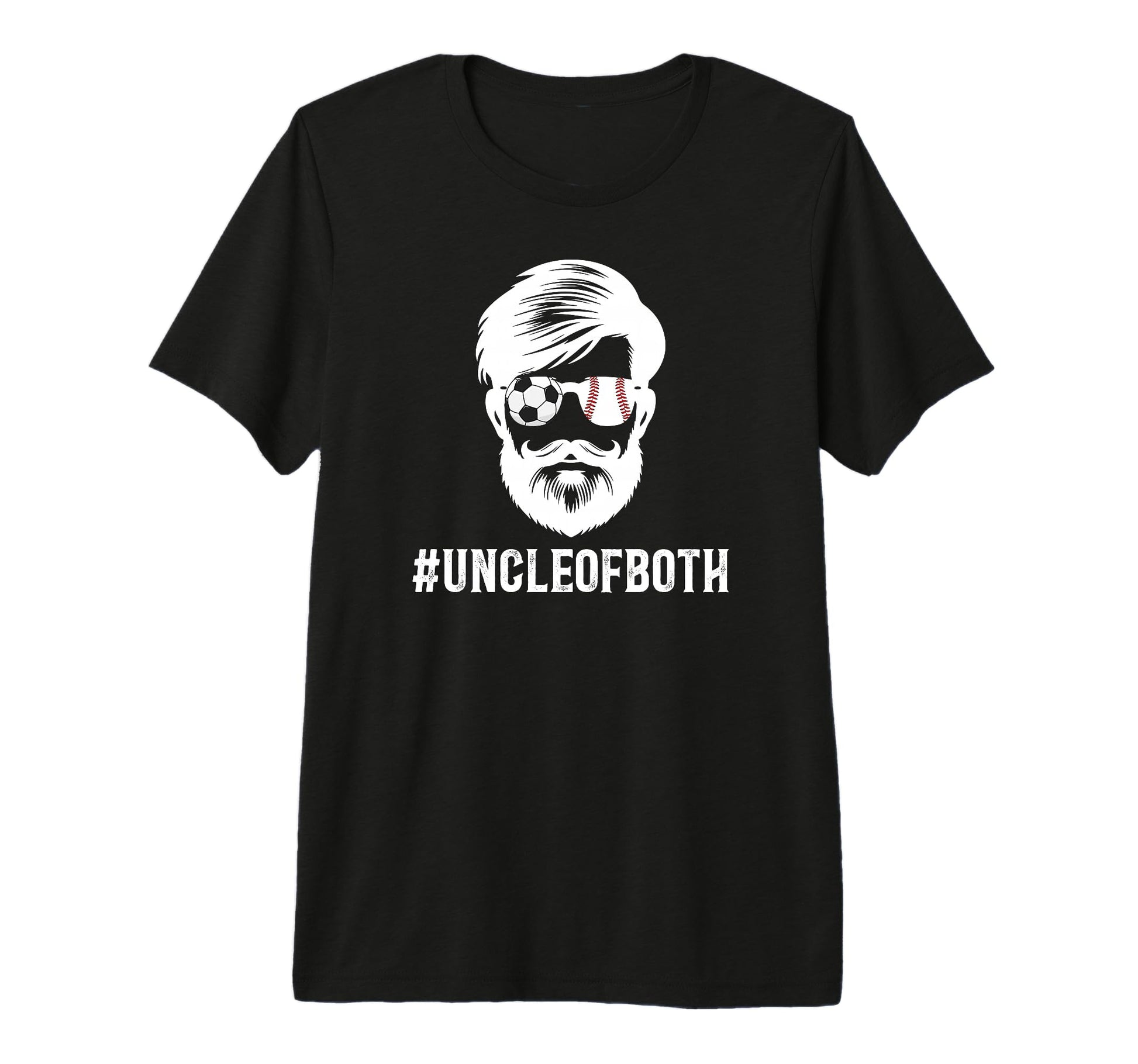 Mens Uncle Both Baseball Soccer Uncle T-Shirt - Unique Graphic Men Women - T-Shirt, Sweatshirt, Hoodie