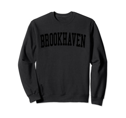 Brookhaven Ga Distressed Black Sweatshirt - Streetwear Style for Adults - T-Shirt, Sweatshirt, Hoodie