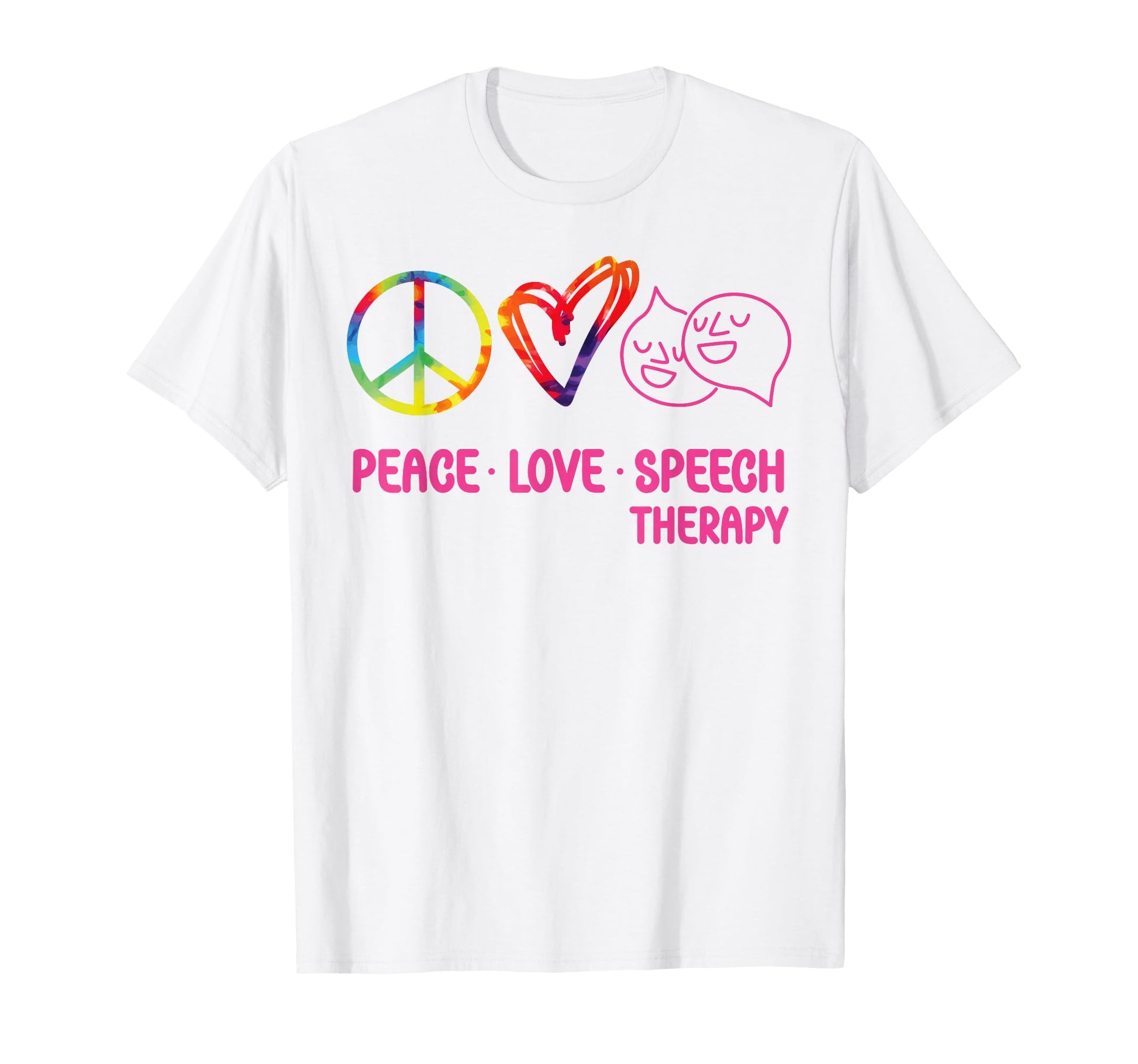 Speech Therapist Therapy Assistant Slp Tie T-Shirt - Unique Graphic Unisex - T-Shirt, Sweatshirt, Hoodie