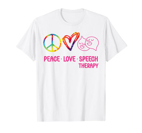 Speech Therapist Therapy Assistant Slp Tie T-Shirt - Unique Graphic Unisex - T-Shirt, Sweatshirt, Hoodie