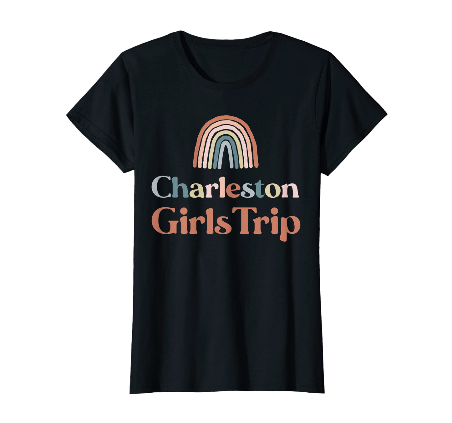 Womens Charleston Trip Boho Rainbow T-Shirt - Aesthetic Graphic Unisex - T-Shirt, Sweatshirt, Hoodie