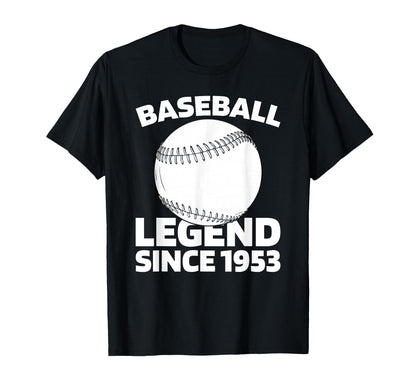 Born 1953 Baseballer Team Sport Player T-Shirt - Trendy Graphic for Adults - T-Shirt, Sweatshirt, Hoodie