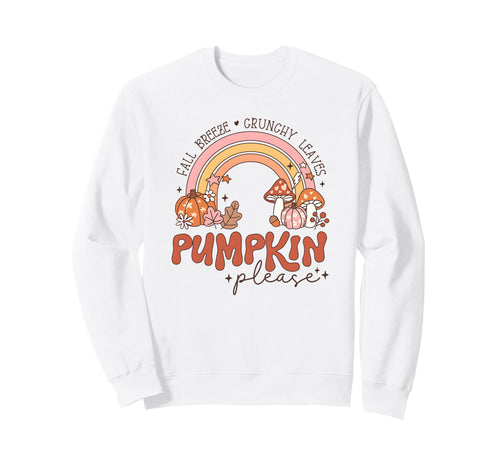Fall Pumpkin Please Rainbow Autumn Sweatshirt - Streetwear Style Men Women - T-Shirt, Sweatshirt, Hoodie
