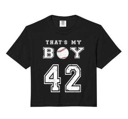Thats My Baseball 42 Jersey Number Mom Hoodie - Aesthetic Graphic Unisex - T-Shirt, Sweatshirt, Hoodie