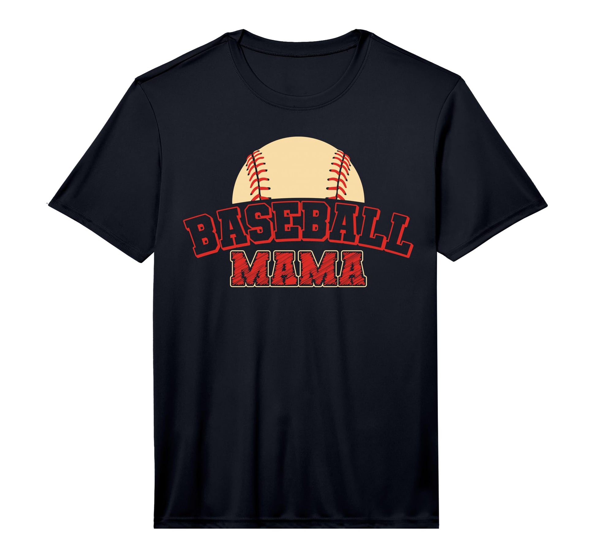 Mens Baseball Mom Performance T-Shirt - Graphic Print for Adults - T-Shirt, Sweatshirt, Hoodie