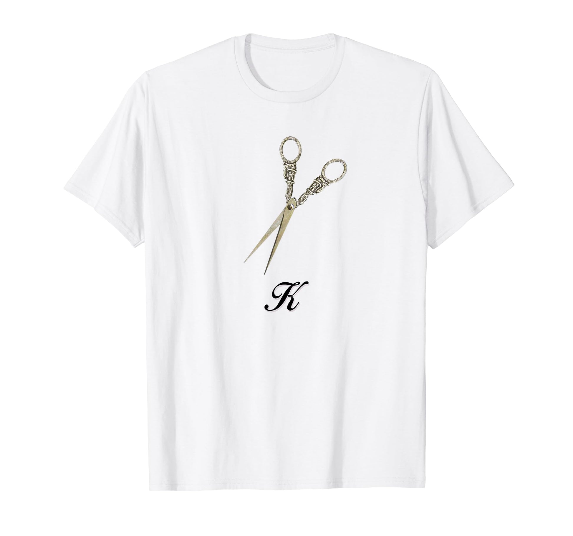 Scissors K Coquette Girlcore Y2K T-Shirt - Minimalist Print Unisex - T-Shirt, Sweatshirt, Hoodie