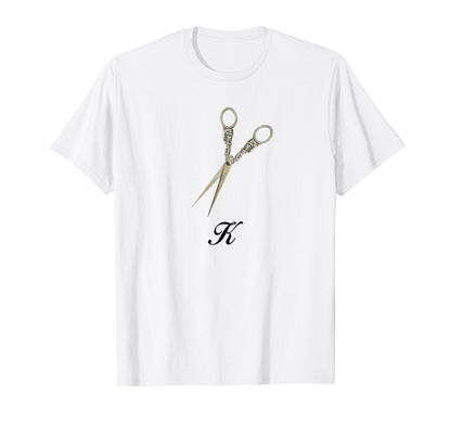 Scissors K Coquette Girlcore Y2K T-Shirt - Minimalist Print Unisex - T-Shirt, Sweatshirt, Hoodie