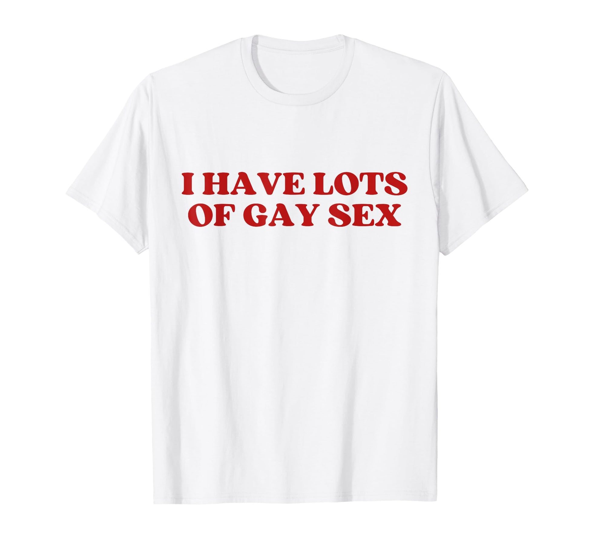 I Have Lots Gay Sex Y2K Aesthetic T-Shirt - Minimalist Print Men Women - T-Shirt, Sweatshirt, Hoodie