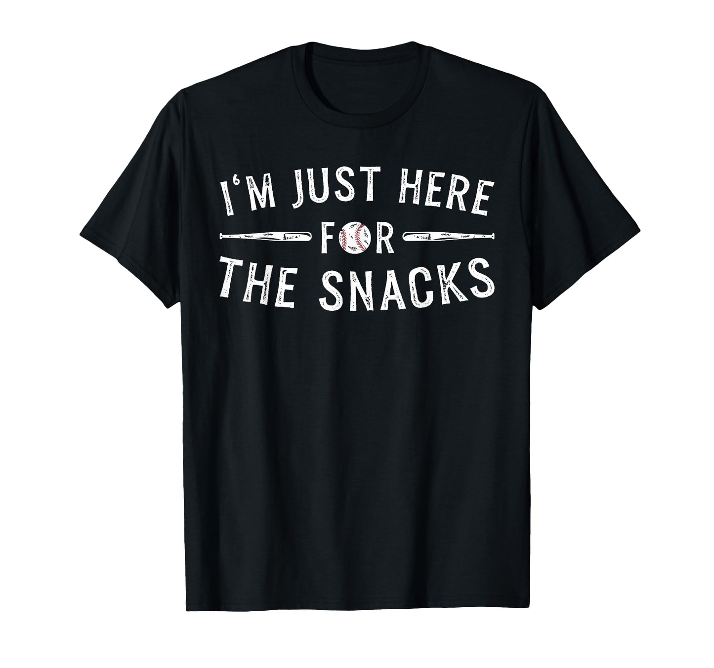 Im Just Here Snacks Baseball T-Shirt - Graphic Print Unisex - T-Shirt, Sweatshirt, Hoodie