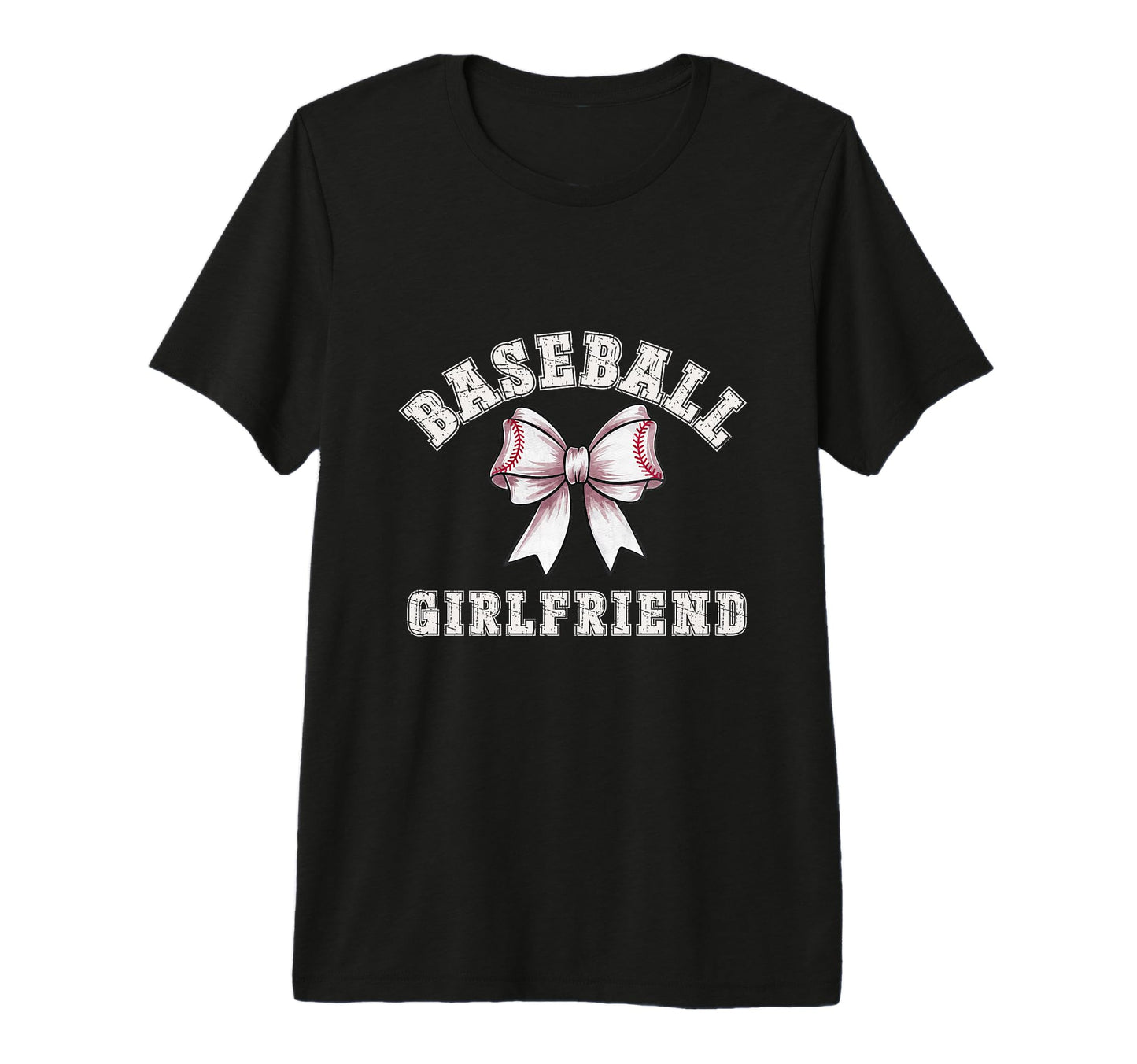 Coquette Baseball Girlfriend Bow Game T-Shirt - Custom Art Print Men Women - T-Shirt, Sweatshirt, Hoodie