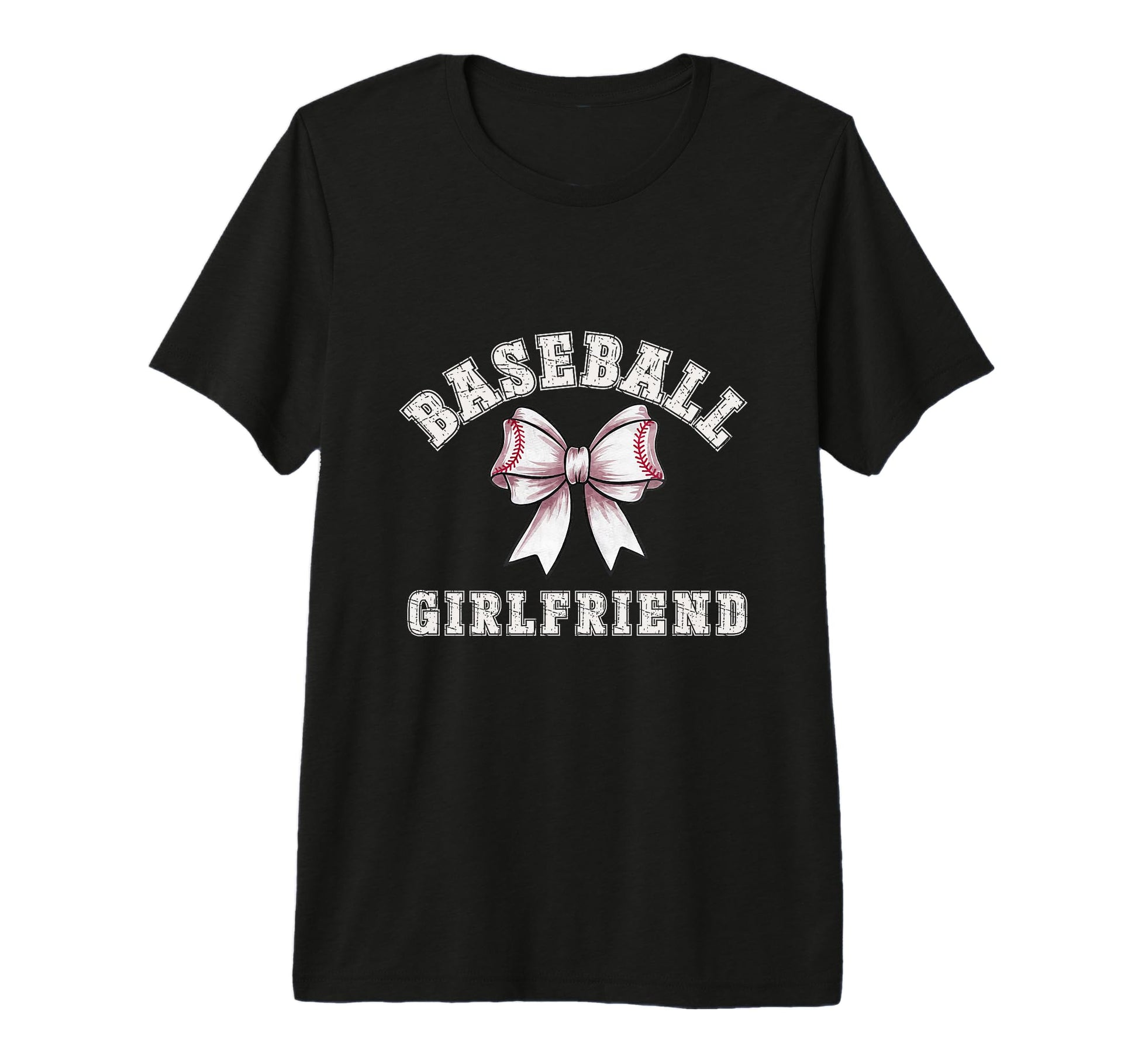 Coquette Baseball Girlfriend Bow Game T-Shirt - Custom Art Print Men Women - T-Shirt, Sweatshirt, Hoodie