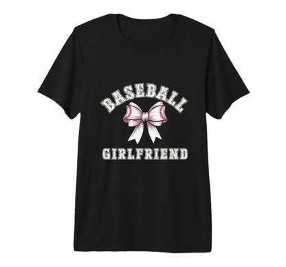 Coquette Baseball Girlfriend Bow Game T-Shirt - Custom Art Print Men Women - T-Shirt, Sweatshirt, Hoodie