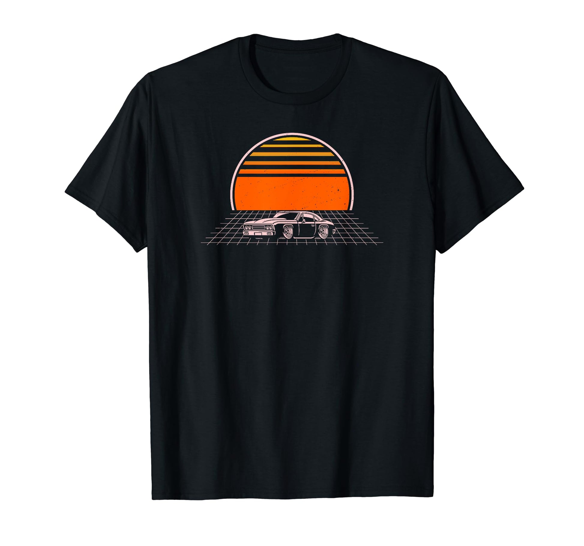Retrowave Synthwave Vaporwave Sunset T-Shirt - Novelty Apparel for Adults - T-Shirt, Sweatshirt, Hoodie