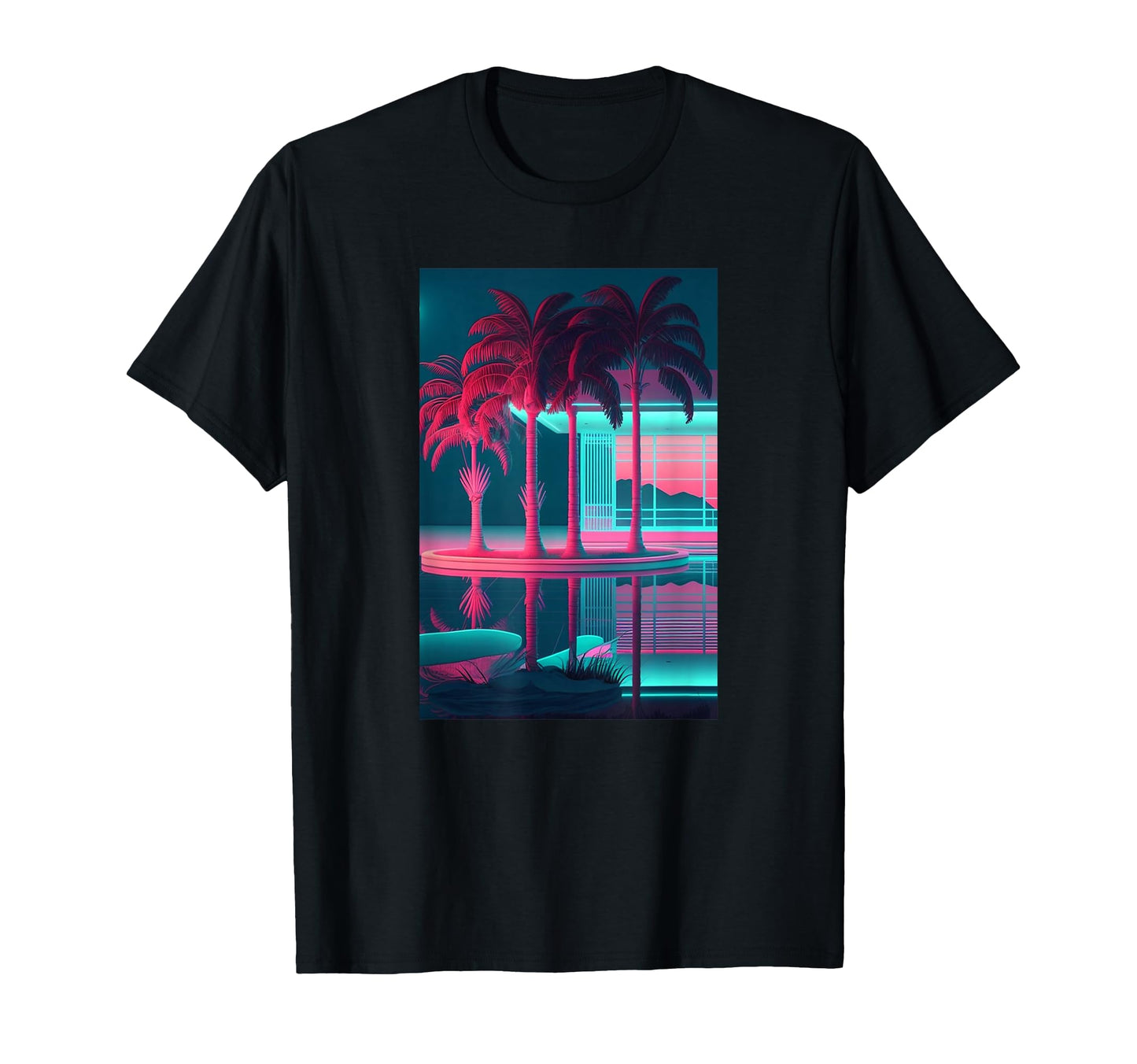 Vaporwave Aesthetic Trippy Tropical T-Shirt - Aesthetic Graphic Men Women - T-Shirt, Sweatshirt, Hoodie