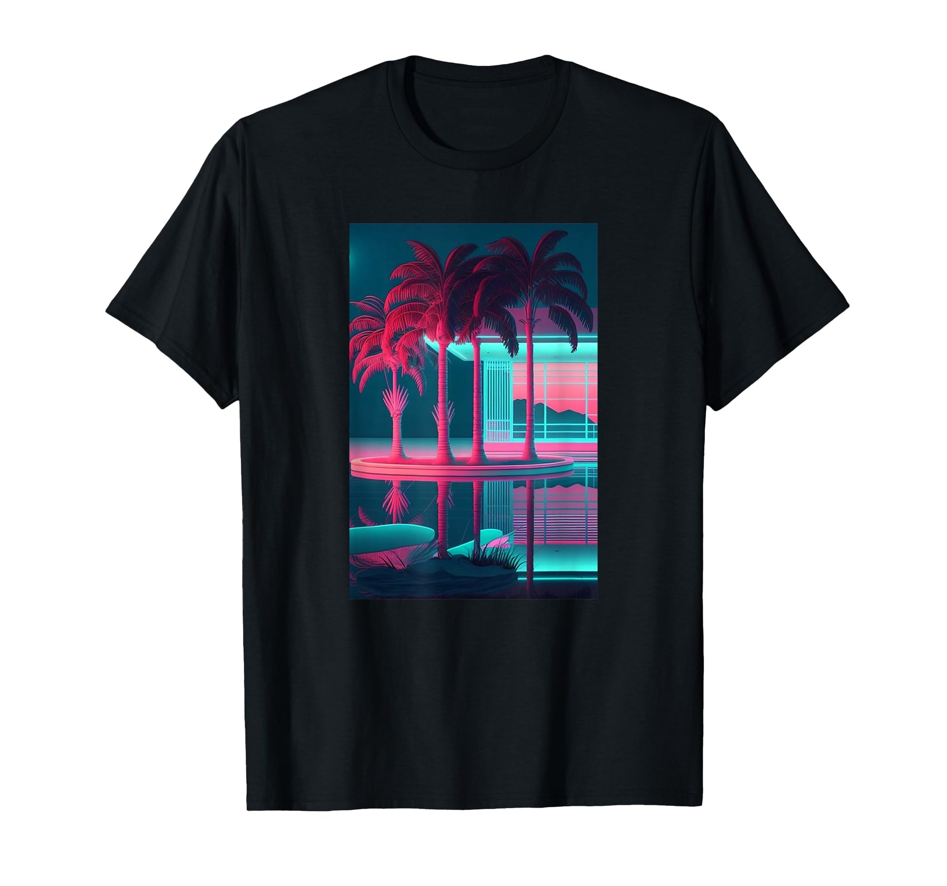 Vaporwave Aesthetic Trippy Tropical T-Shirt - Aesthetic Graphic Men Women - T-Shirt, Sweatshirt, Hoodie