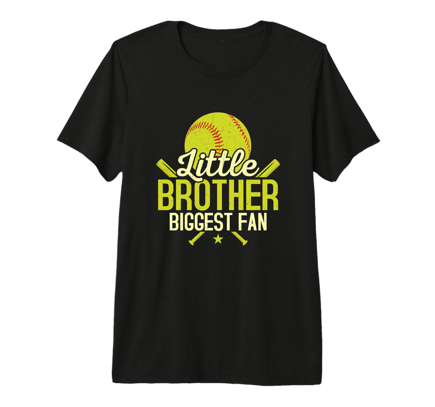 Little Brother Biggest Fan Baseball T-Shirt - Streetwear Style Men Women - T-Shirt, Sweatshirt, Hoodie