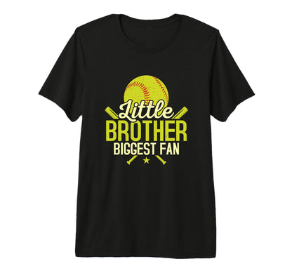Little Brother Biggest Fan Baseball T-Shirt - Streetwear Style Men Women - T-Shirt, Sweatshirt, Hoodie