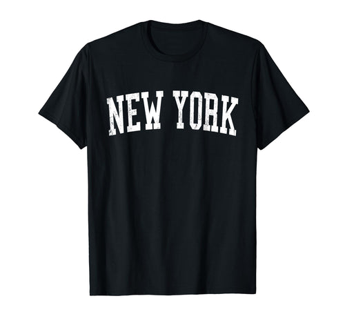 New York Ny Distressed White T-Shirt - Casual Everyday Wear Men Women - T-Shirt, Sweatshirt, Hoodie