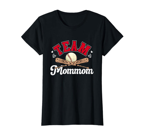 Team Mommom Mothers Day Baseball T-Shirt - Graphic Print Men Women - T-Shirt, Sweatshirt, Hoodie