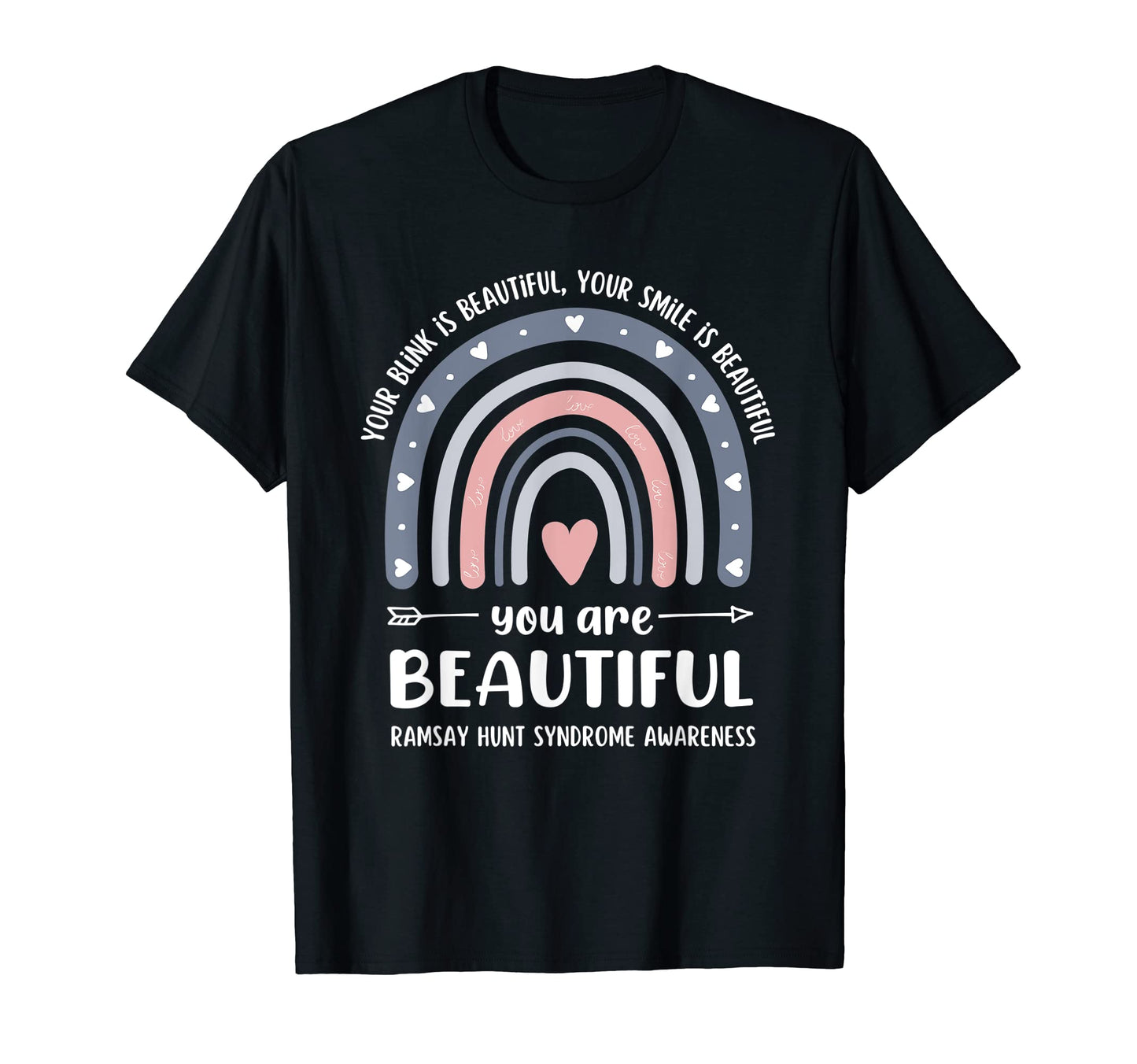 Ramsay Hunt Syndrome Awareness Boho T-Shirt - Custom Art Print Unisex - T-Shirt, Sweatshirt, Hoodie