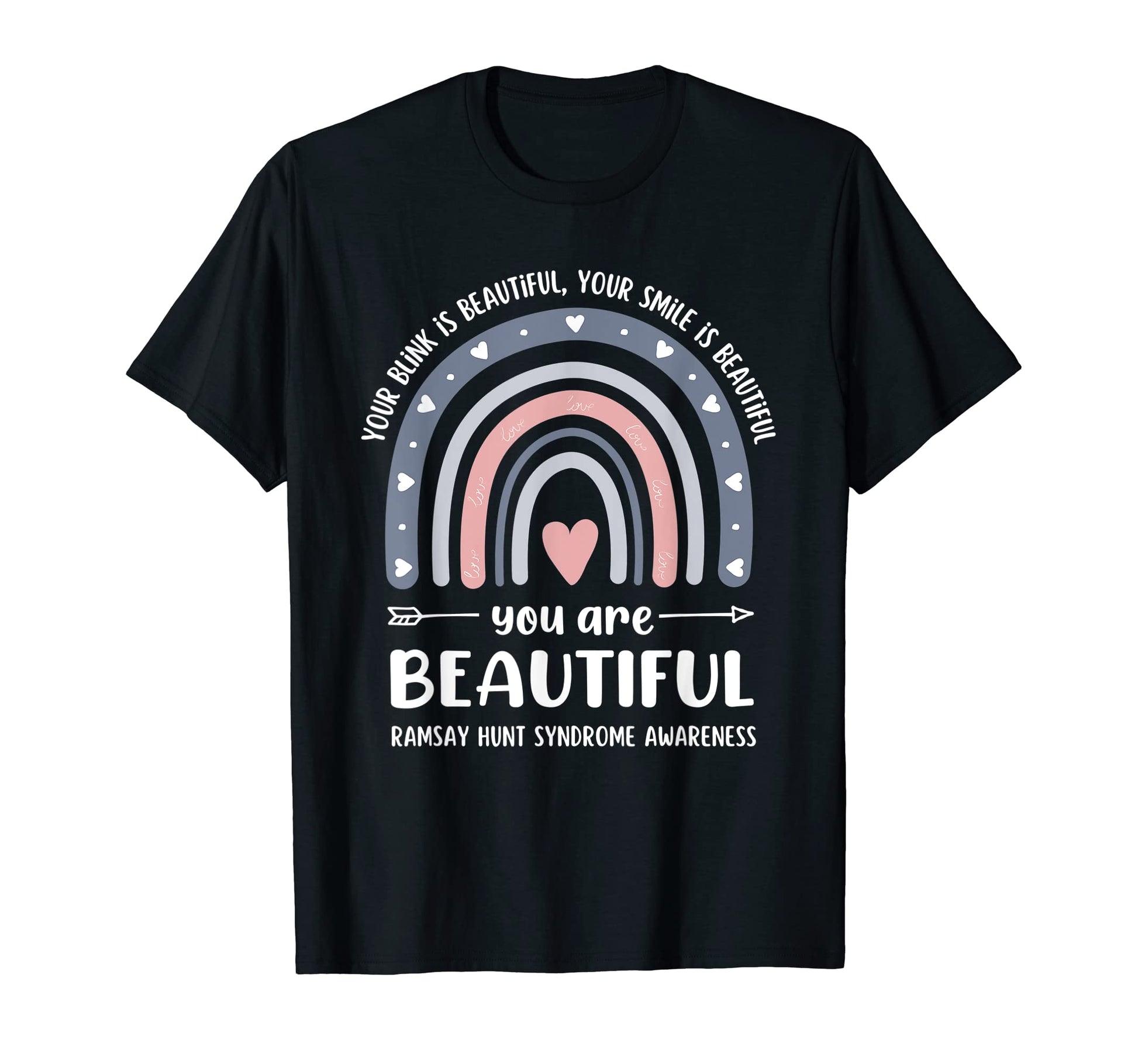 Ramsay Hunt Syndrome Awareness Boho T-Shirt - Custom Art Print Unisex - T-Shirt, Sweatshirt, Hoodie