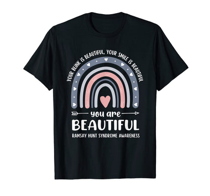 Ramsay Hunt Syndrome Awareness Boho T-Shirt - Custom Art Print Unisex - T-Shirt, Sweatshirt, Hoodie