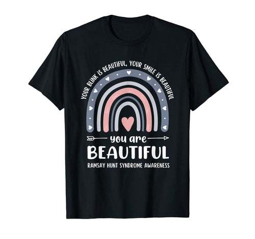 Ramsay Hunt Syndrome Awareness Boho T-Shirt - Custom Art Print Unisex - T-Shirt, Sweatshirt, Hoodie