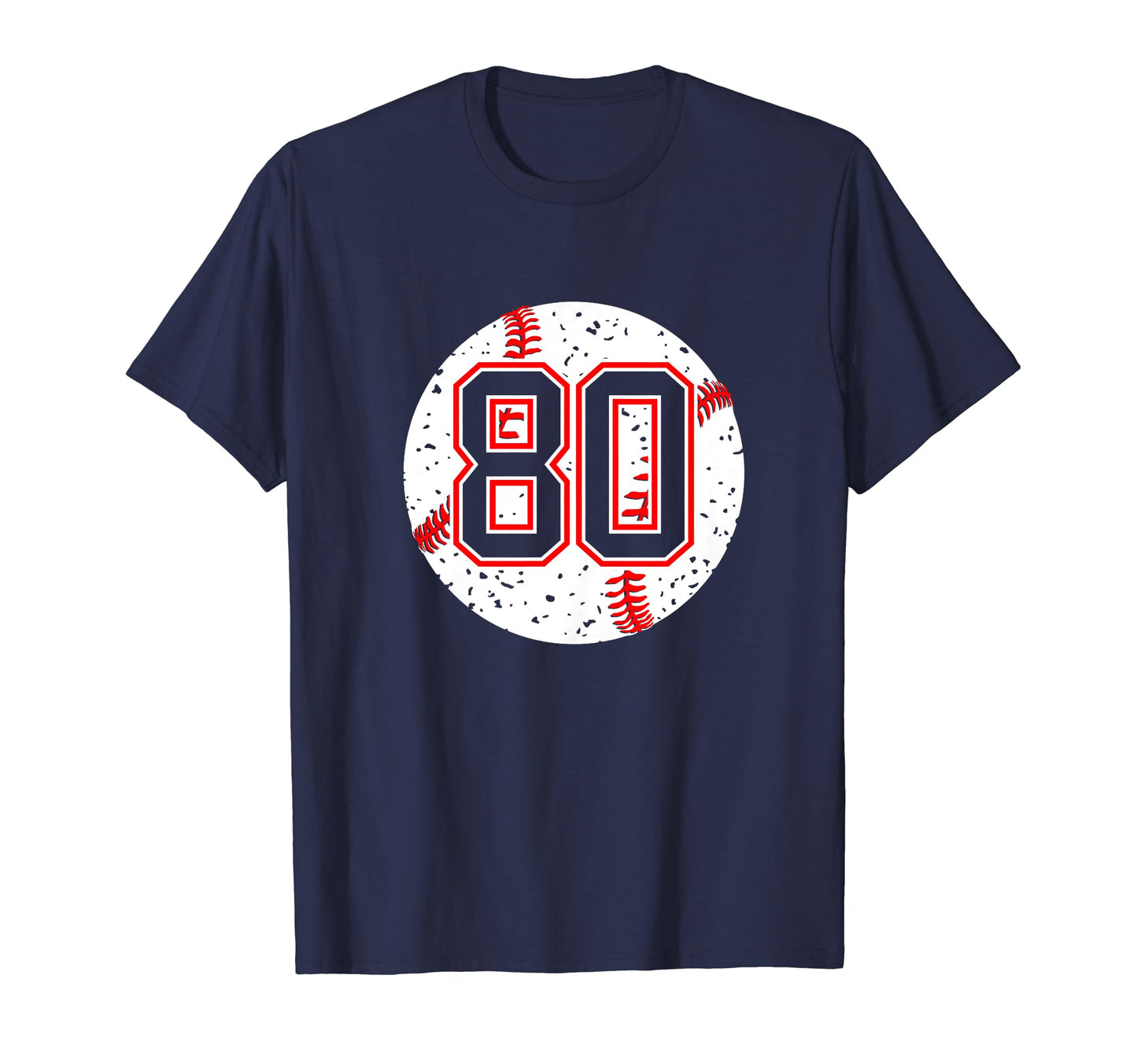 Baseball Number 80 Mom Show Support T-Shirt - Fun Novelty Design Unisex - T-Shirt, Sweatshirt, Hoodie