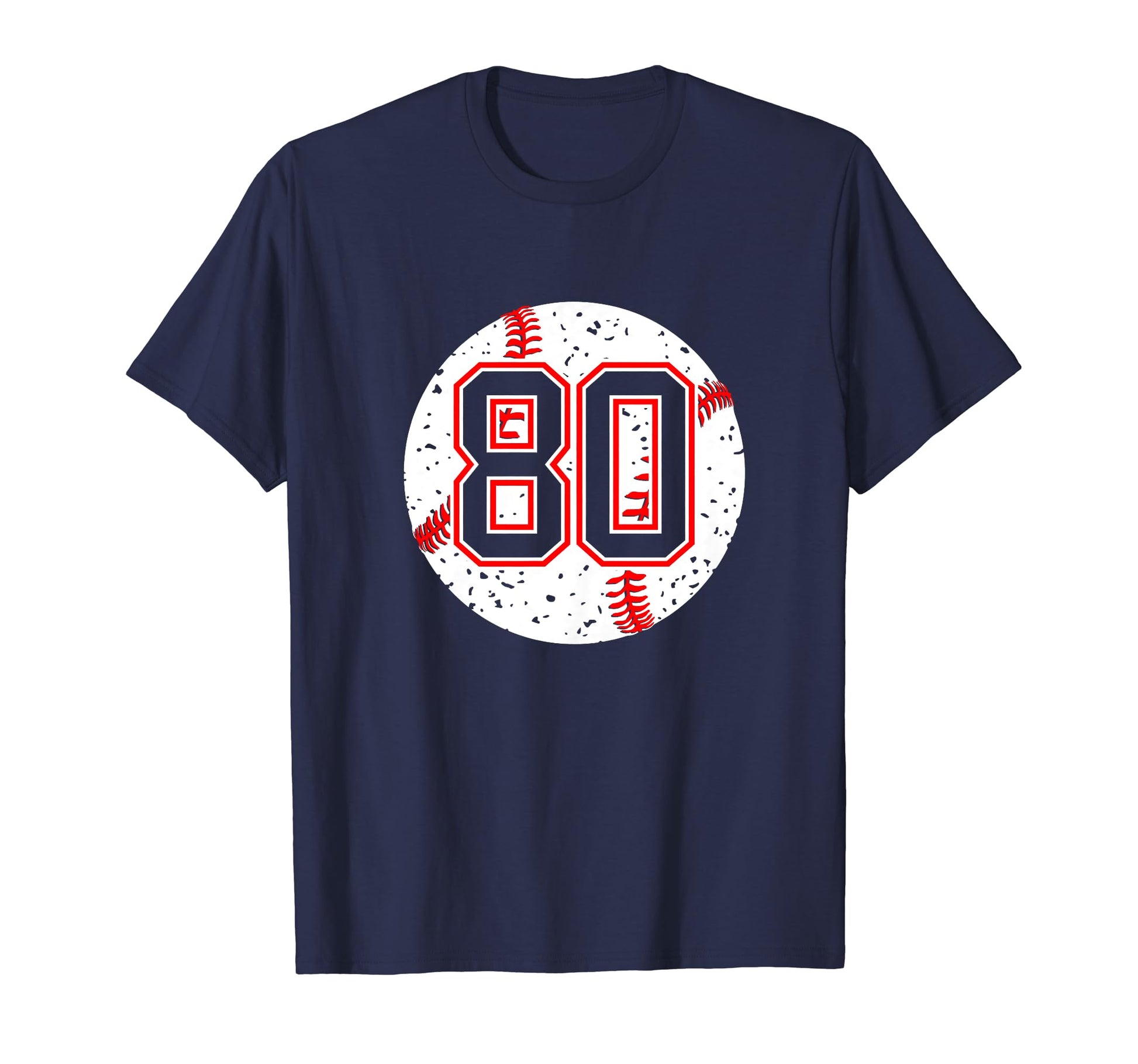 Baseball Number 80 Mom Show Support T-Shirt - Fun Novelty Design Unisex - T-Shirt, Sweatshirt, Hoodie
