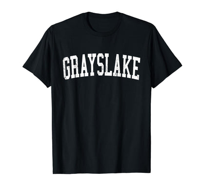 Grayslake Il Distressed White T-Shirt - Fun Novelty Design Men Women - T-Shirt, Sweatshirt, Hoodie